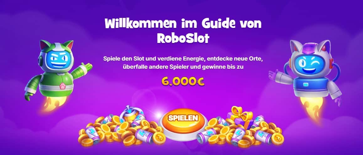 Robocat Roboslot verdiene Energie-