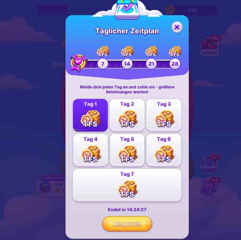 Robocat einzahlen und Münzen sammeln-