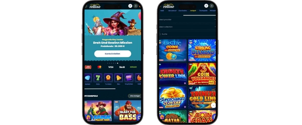Rollino Browserversion_Mobile-Casino_app