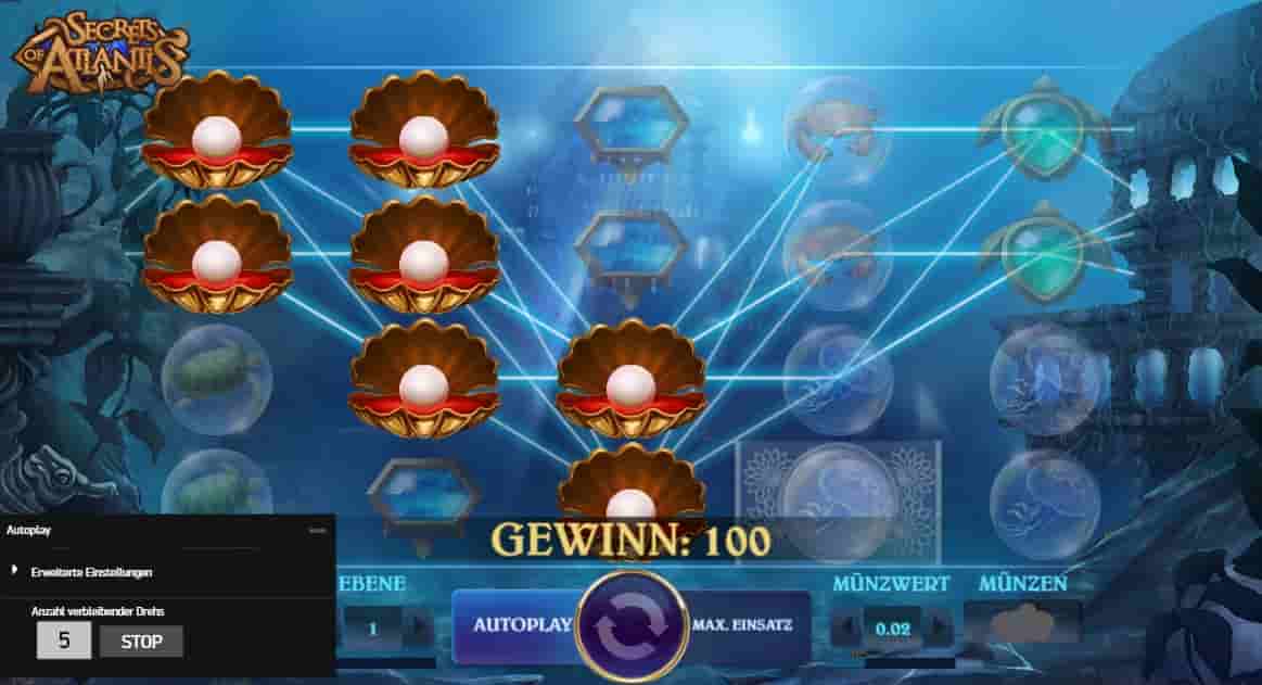 Secrets of Atlantis netent Wazamba Favorit