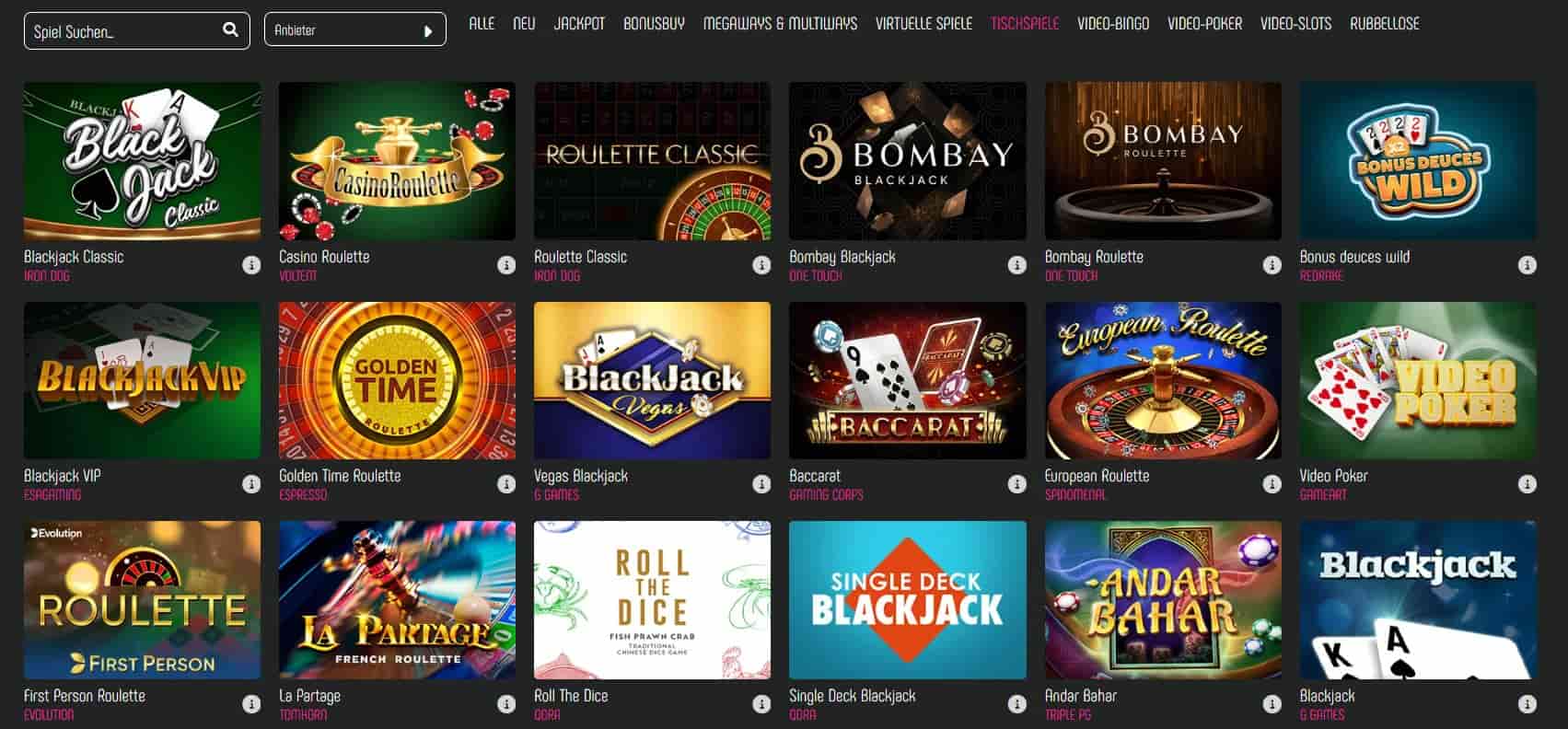 Slotilda Tischspiele-