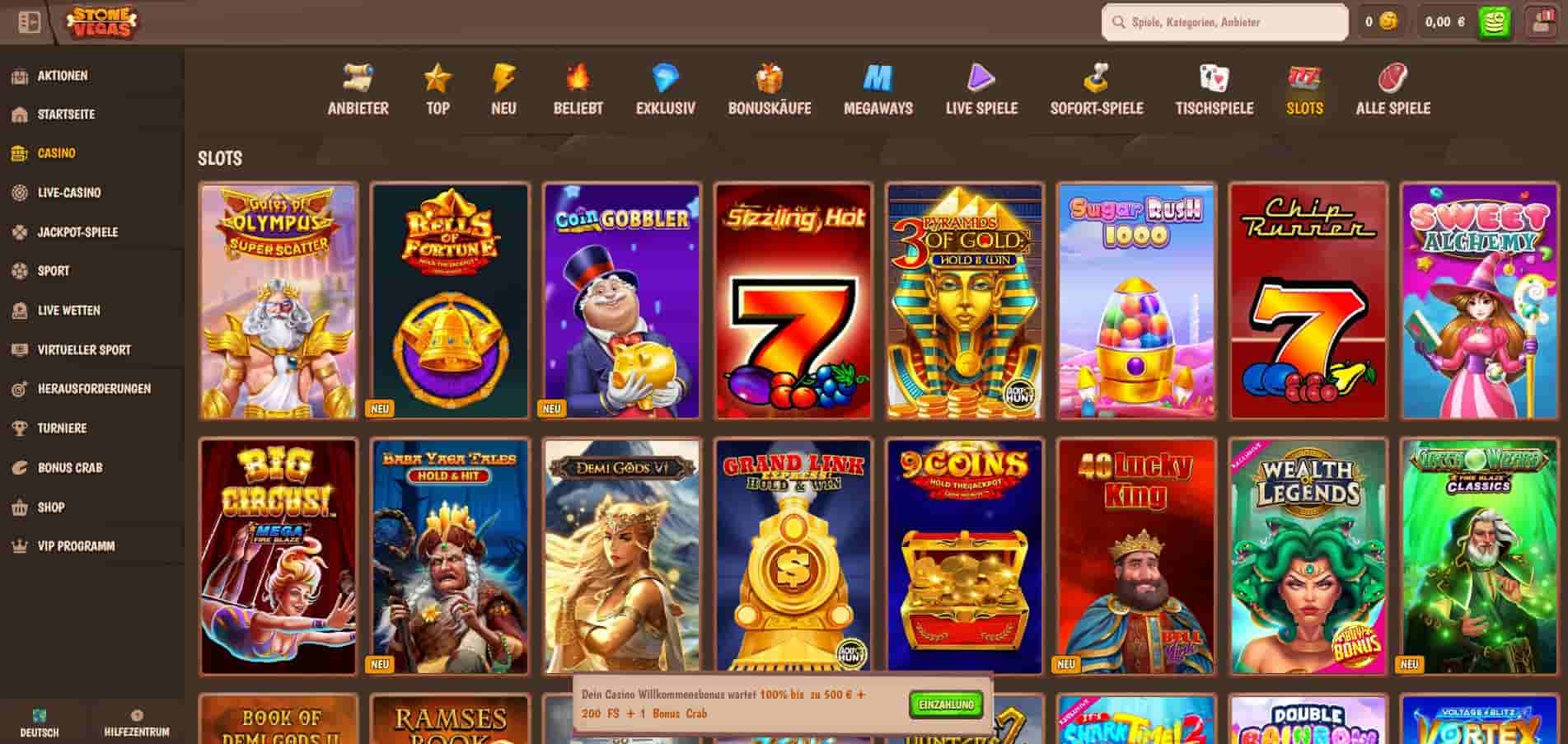 StoneVegas Casino_Spielautomaten-