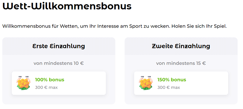 Verde Casino: Wett-Willkommensbonus: Bis Zu 600€