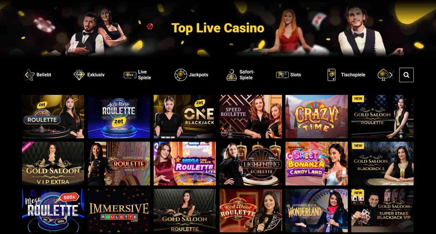 Zet Casino Live-Casino