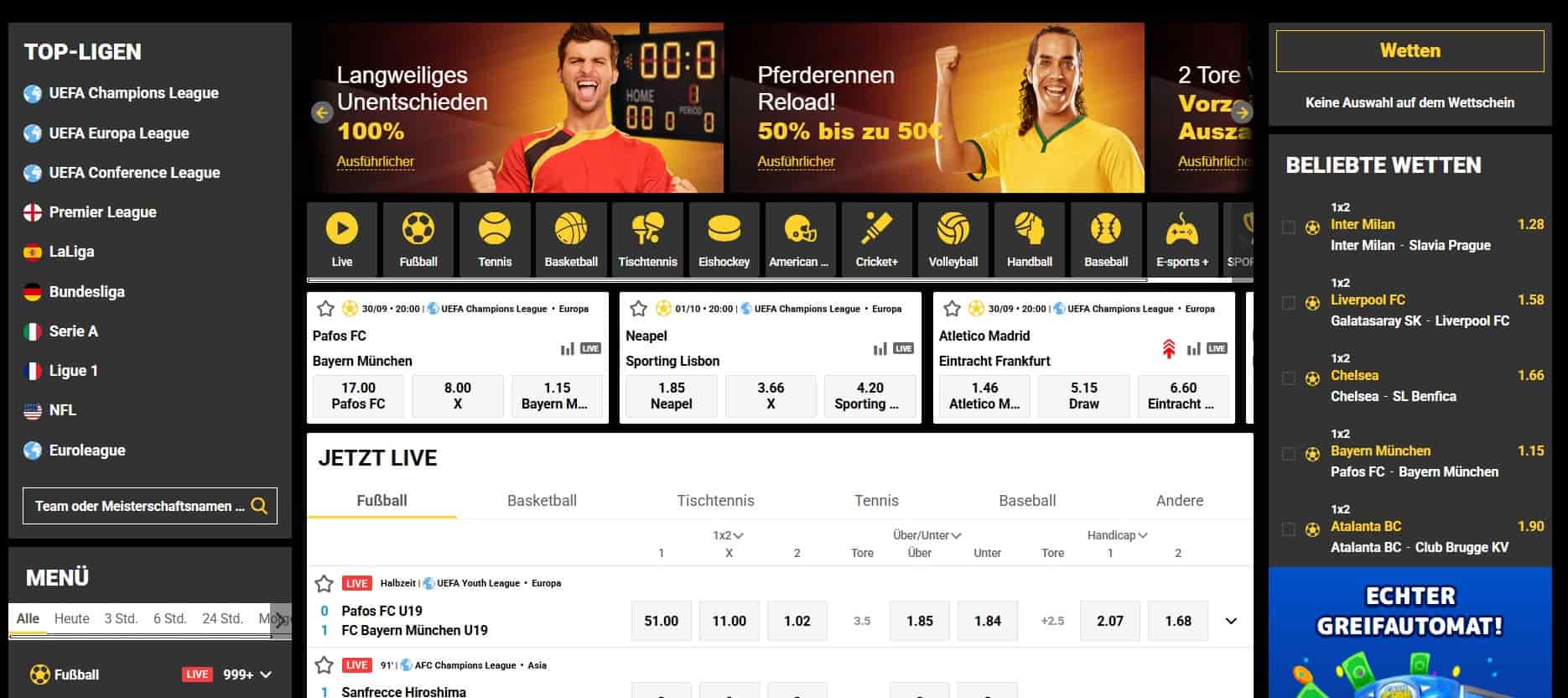 Zet Casino Sportwetten