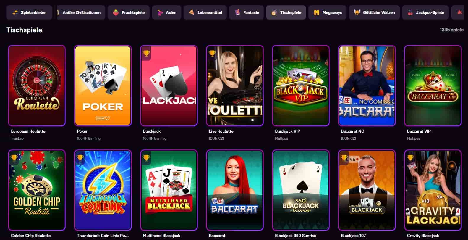 Zoome Tischspiele