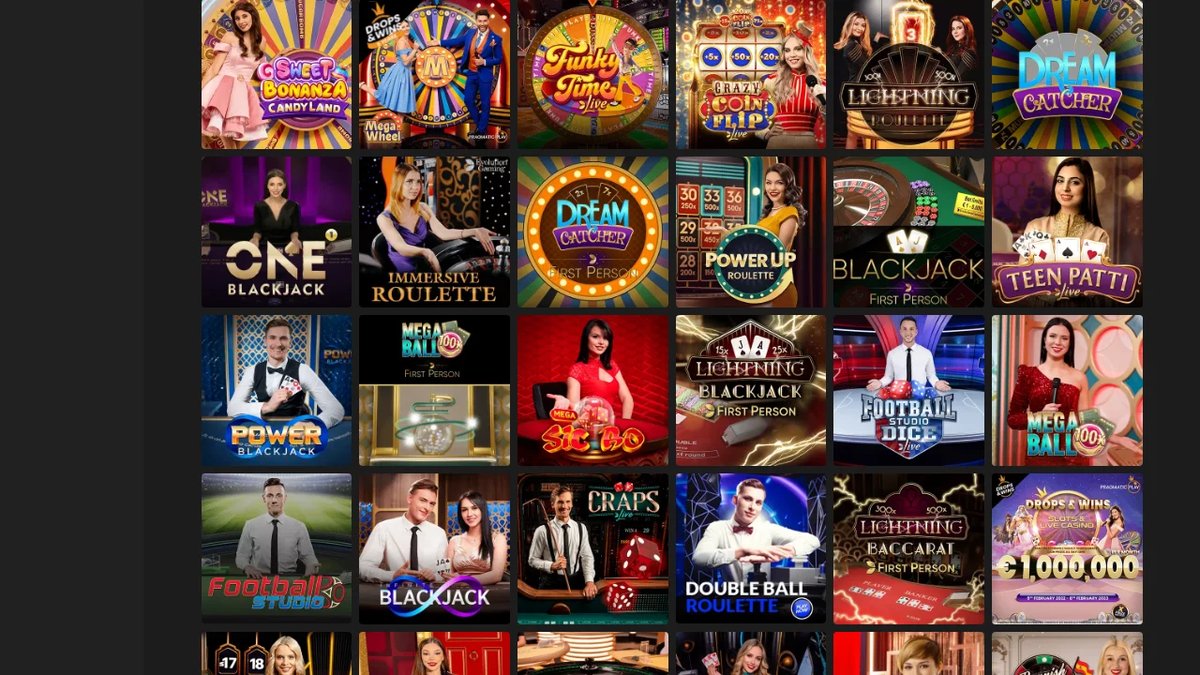 BetiBet Live-Casino mit Roulette, Blackjack und Gameshows