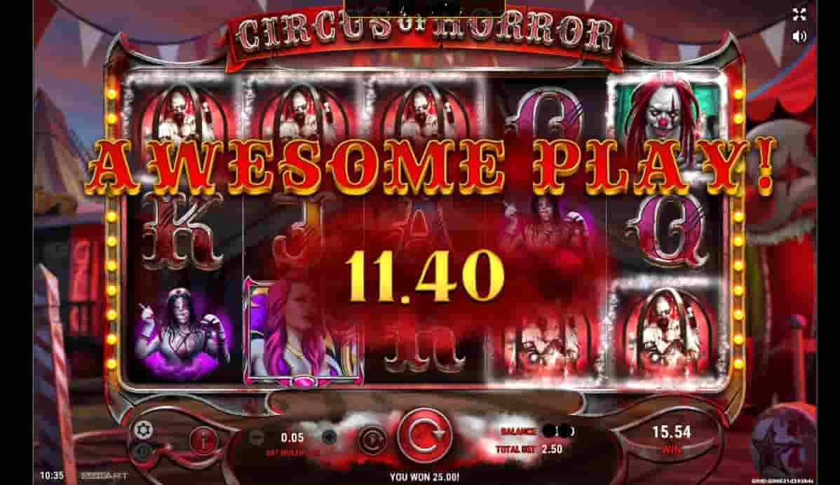 Circus of Horror von GameArt_Gewinn 11.40€