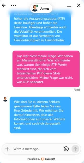 CasinoJoy-Frage nach den erhöhten RTP-Werten von über 100 %