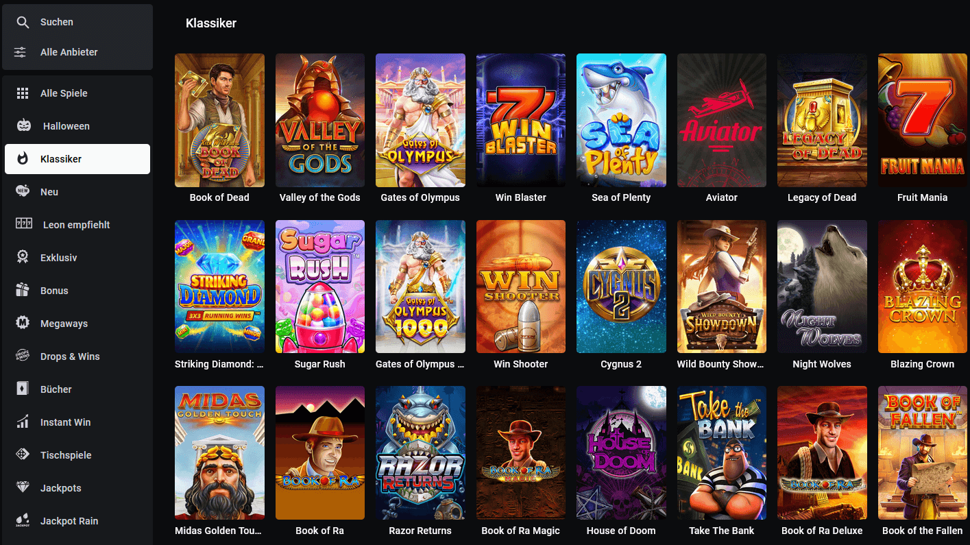 Leon Casino Spielautomaten