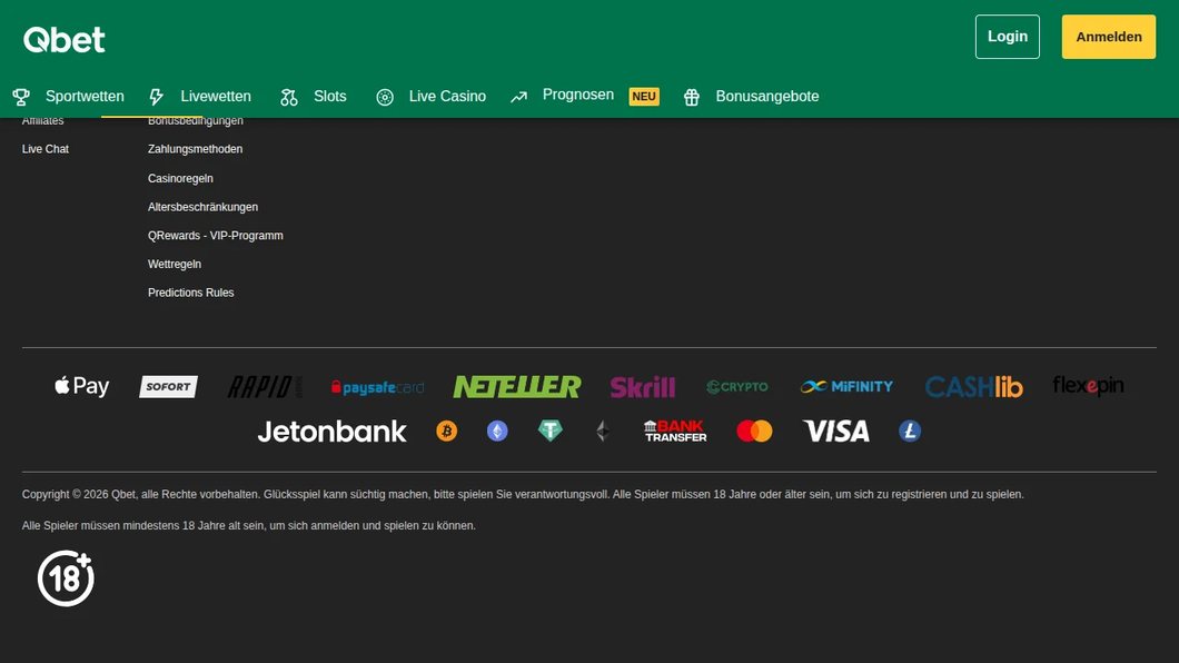 Qbet – Livewetten (2)