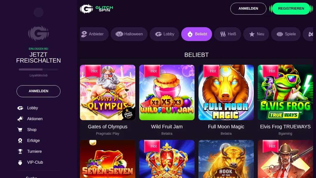 Glitch Spin – Beliebt
